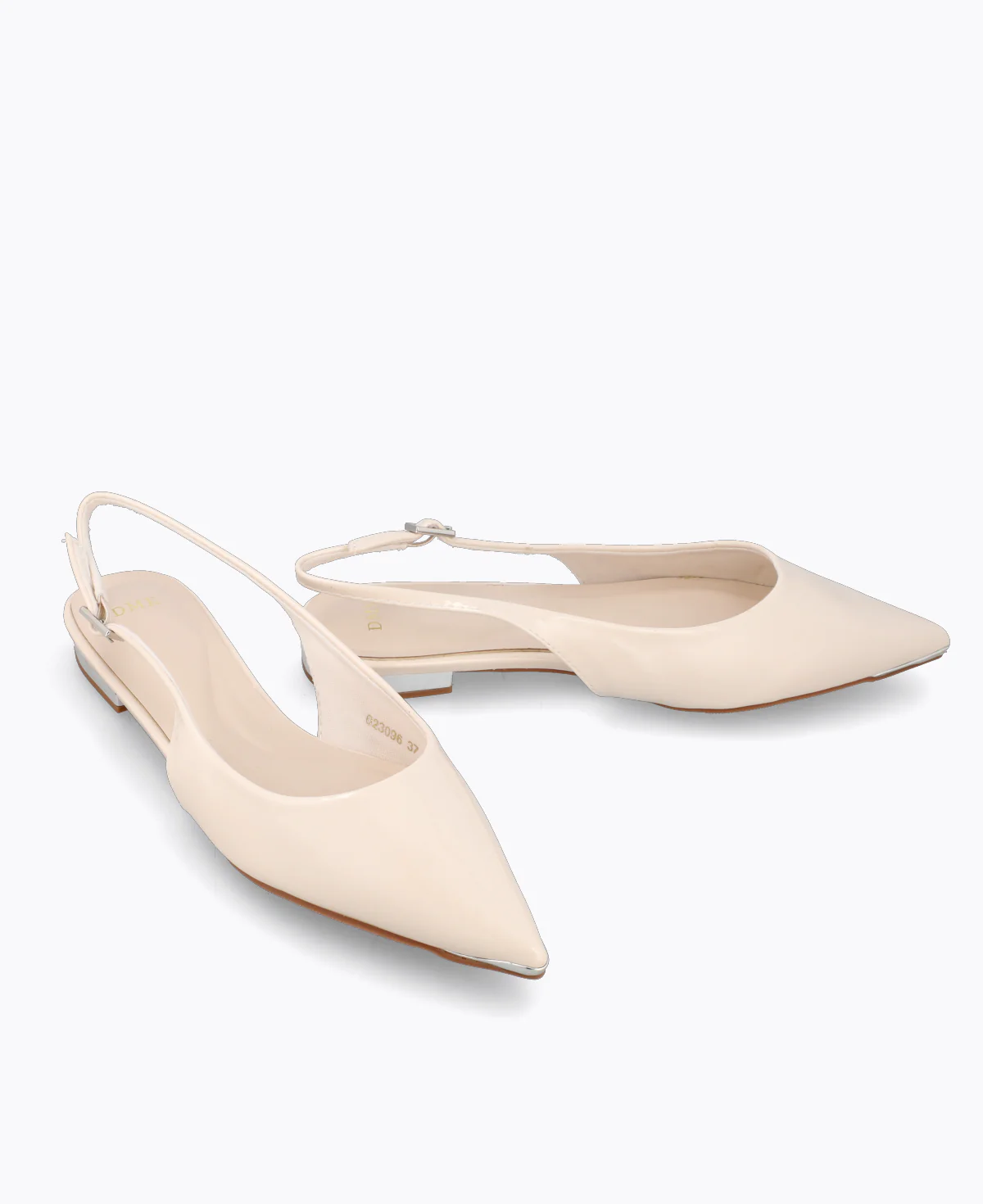 Bella Slingback Flat Pumps - Beige - Image 2