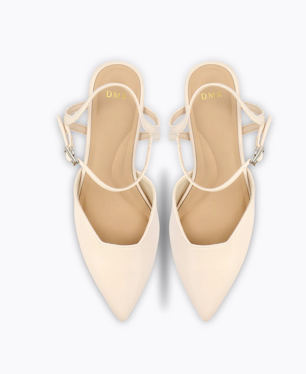 Belle Block Heel Pumps - Beige - Image 4