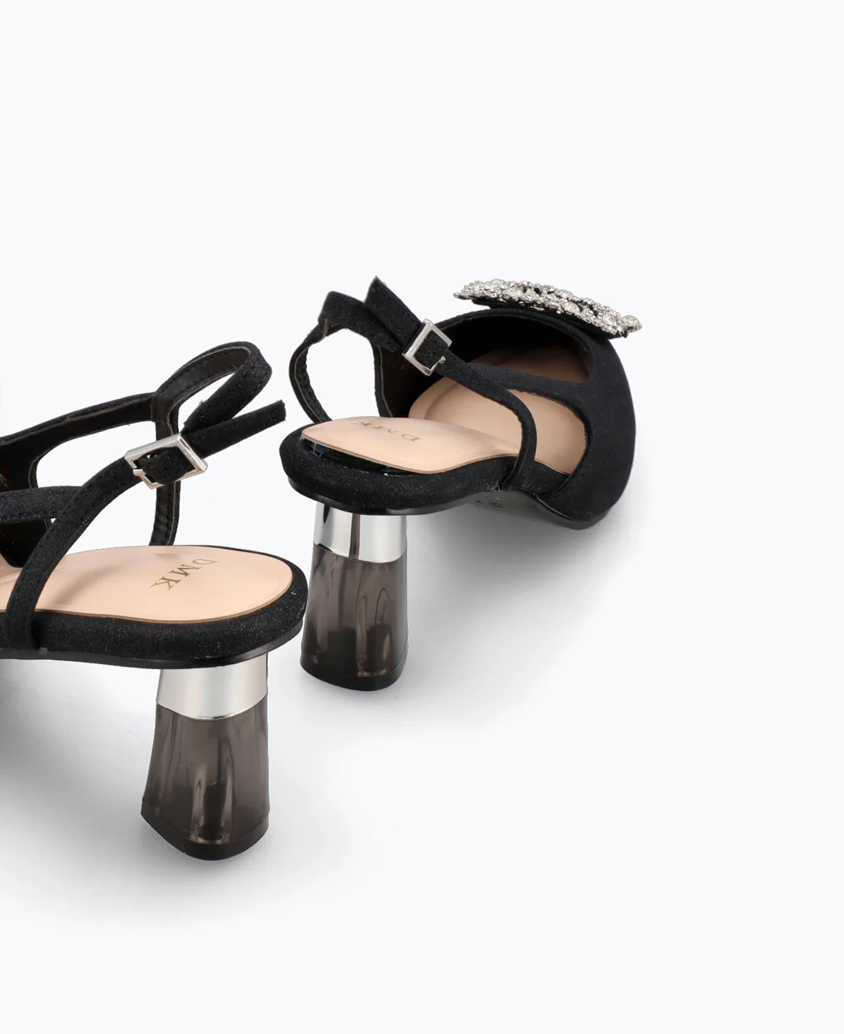 Briella Slingback Heel Pumps - Black - Image 3