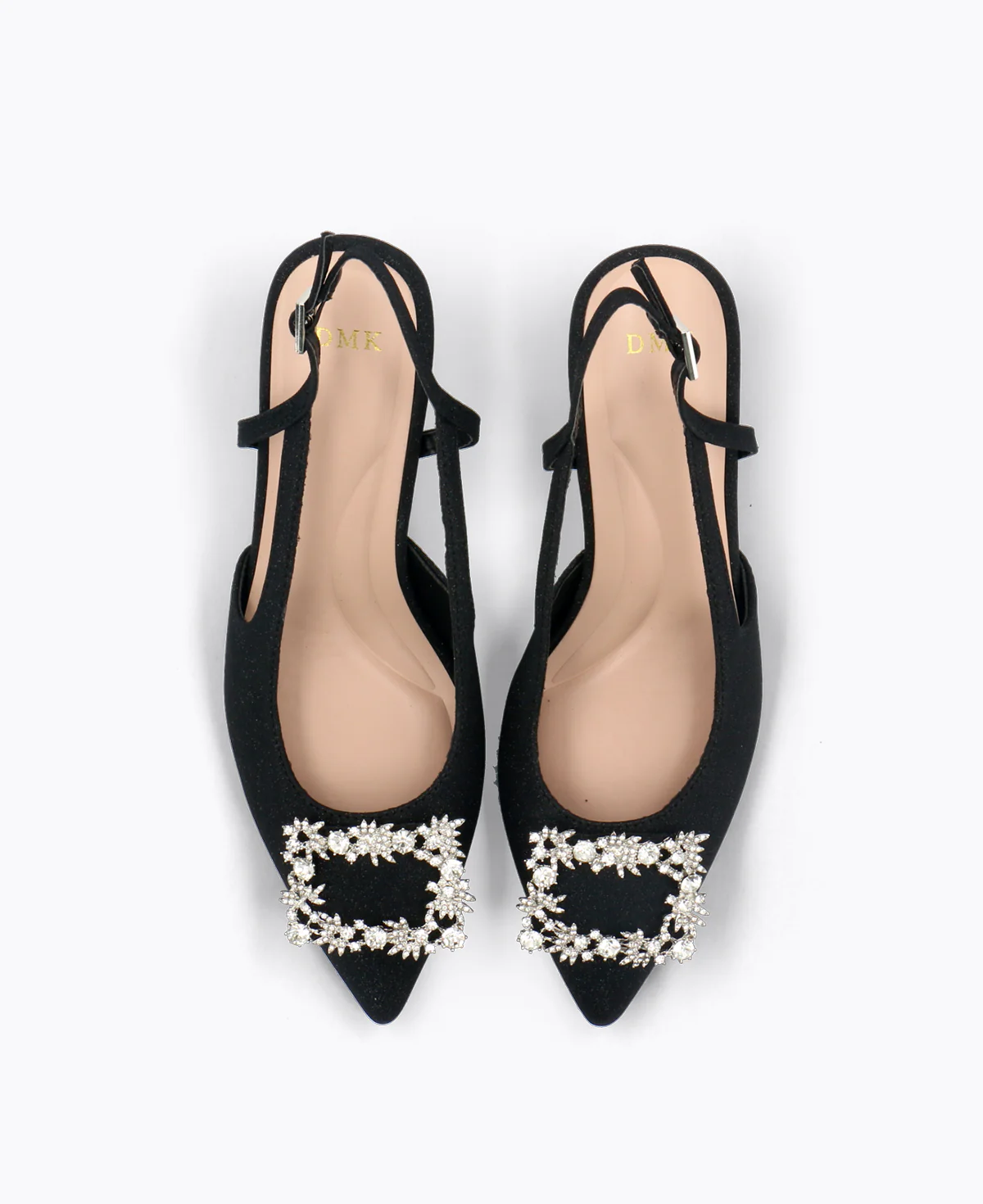 Briella Slingback Heel Pumps - Black - Image 4