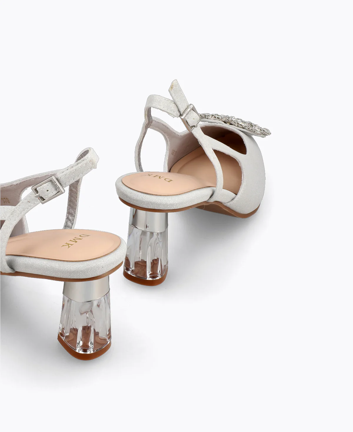 Briella Slingback Heel Pumps - Silver - Image 3