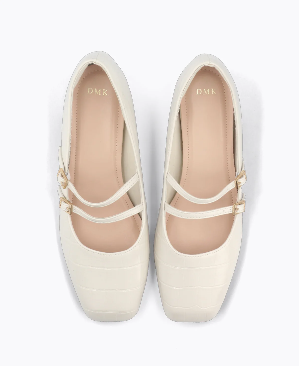 Carrie Mary Janes - Beige (Croc) - Image 4