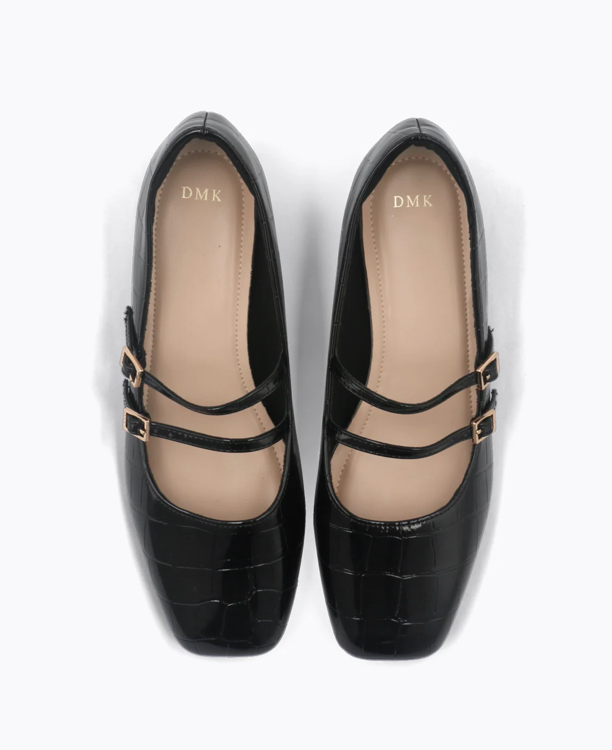 Carrie Mary Janes - Black (Croc) - Image 4