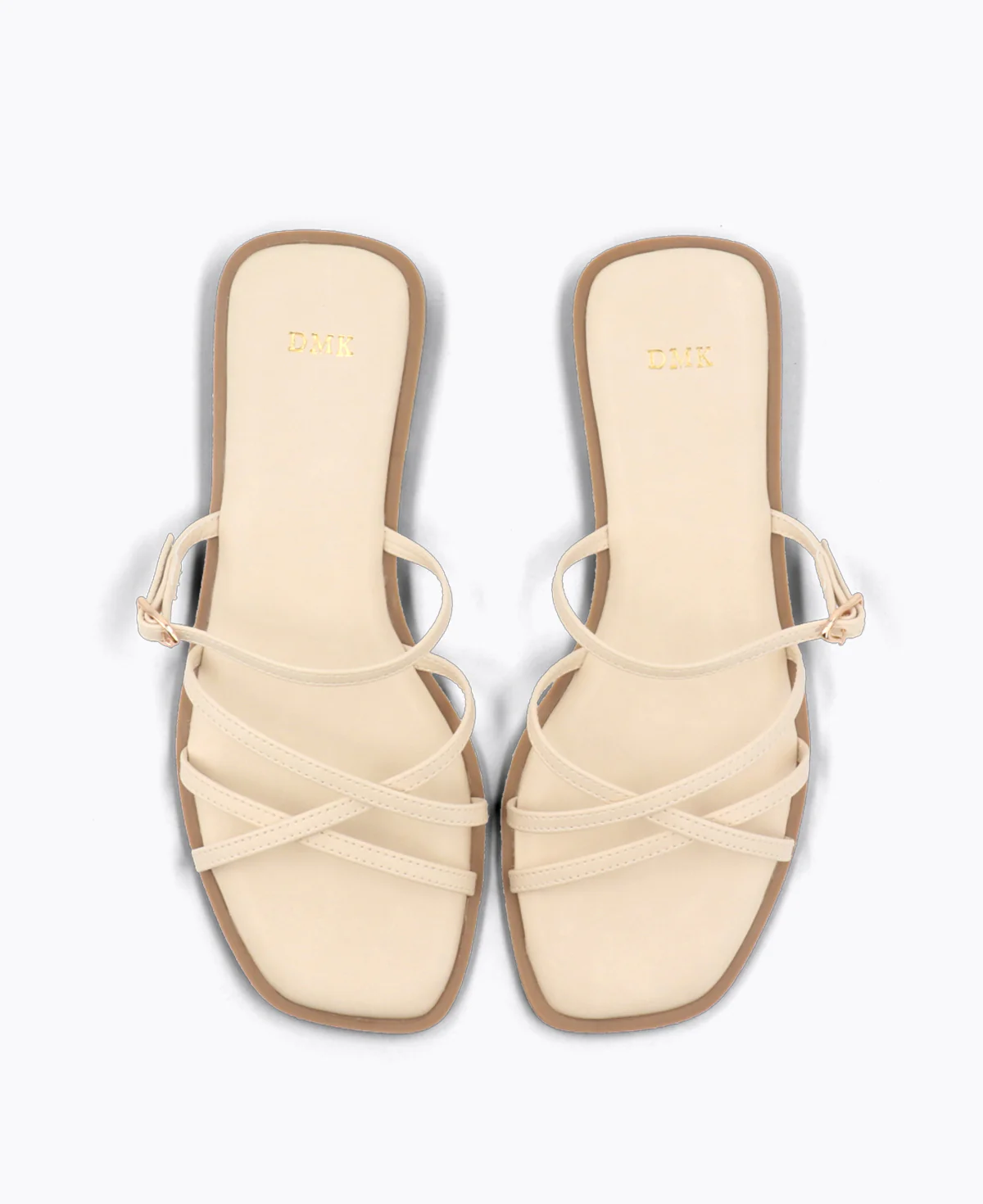 Elly Flat Sandals - Beige - Image 4