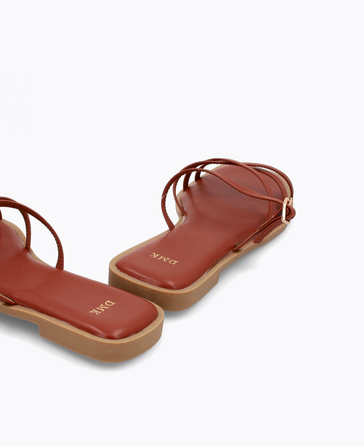 Elly Flat Sandals - Brown - Image 3