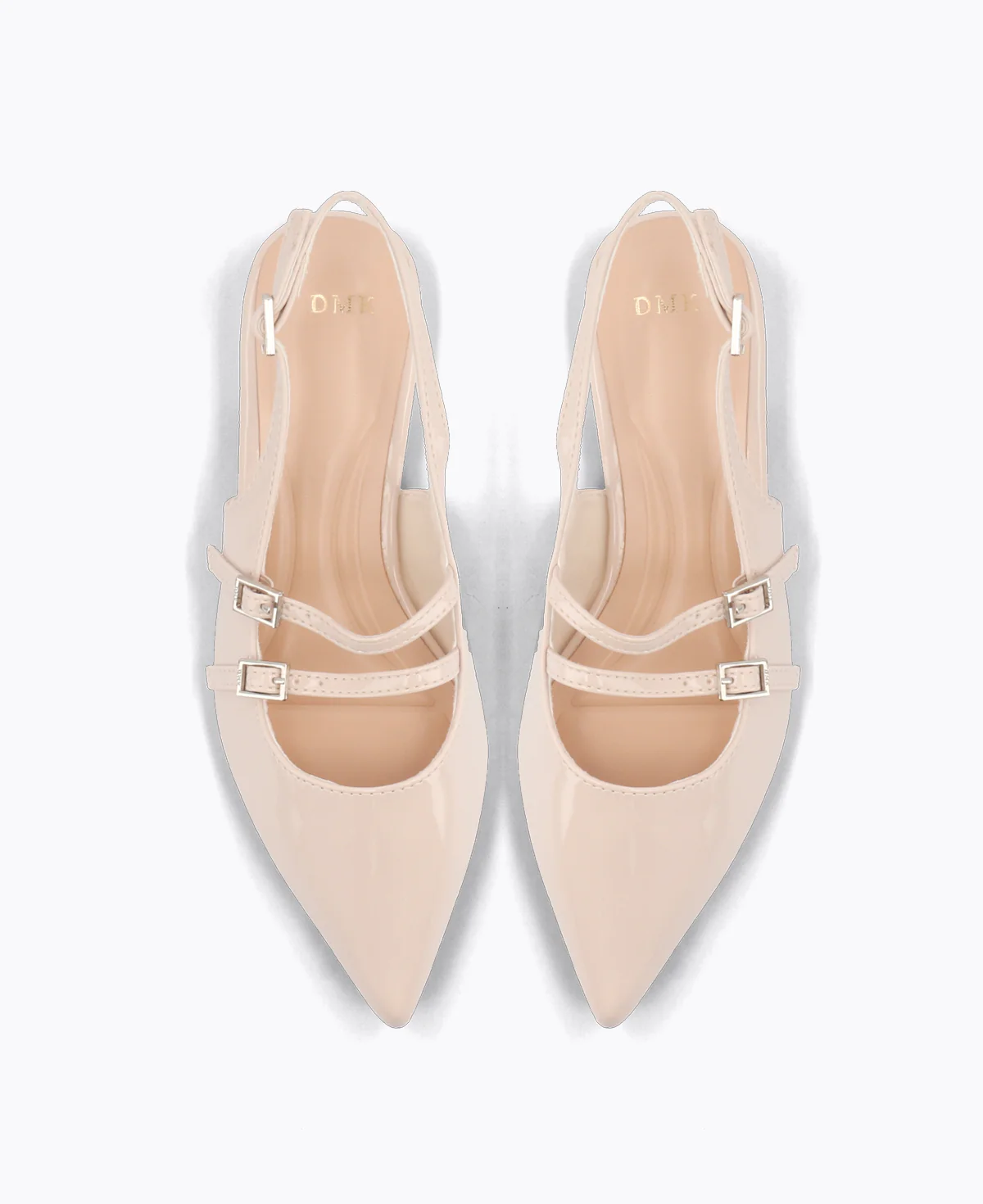 Inca Slingback Mary Jane Flats V2 - Nude - Image 4