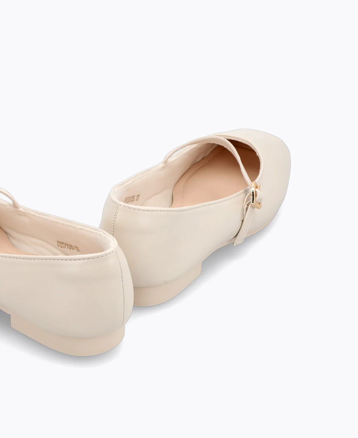 Juliana Mary Jane Flats - Beige - Image 3