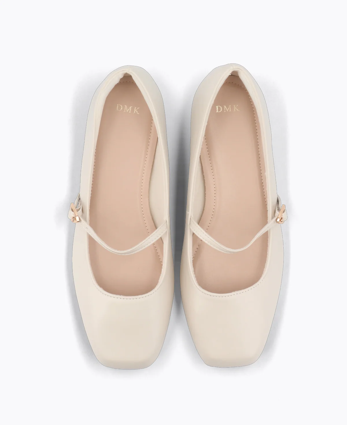 Juliana Mary Jane Flats - Beige - Image 4
