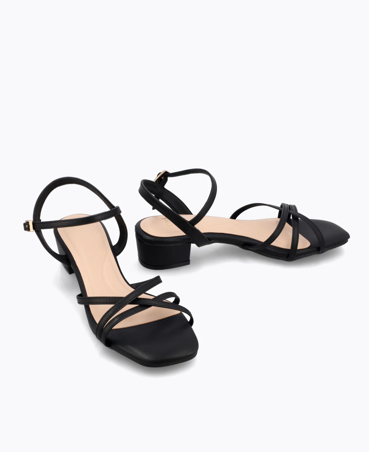 Juniper Strappy Heel Sandals - Black - Image 2