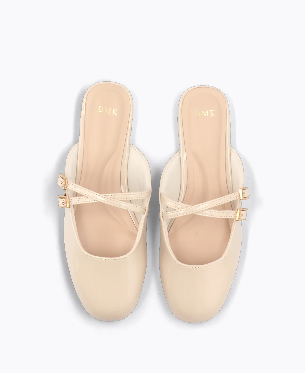 Kacey Mary Jane Flats - Beige - Image 4