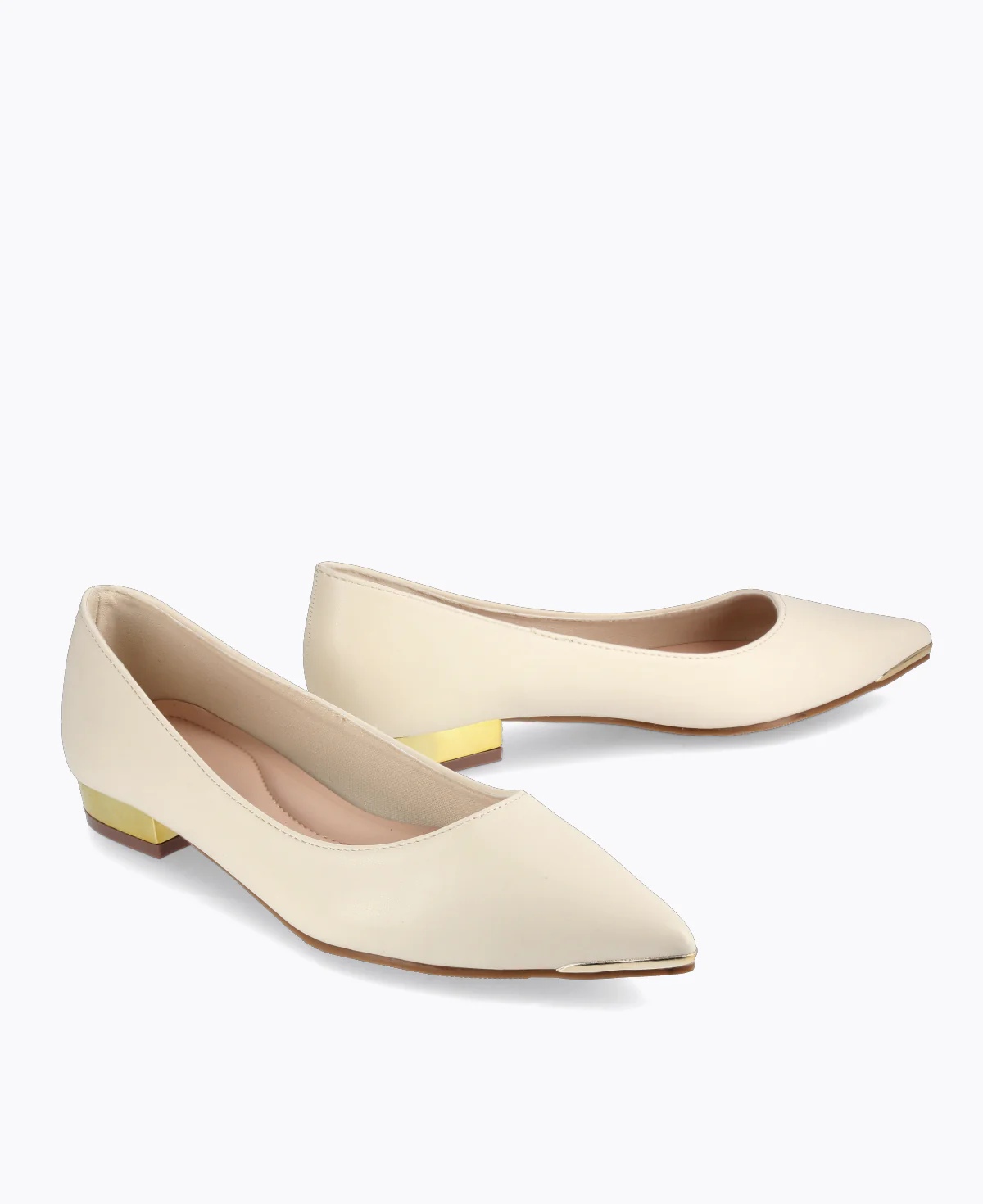 Lancy Flat Pumps - Beige - Image 2