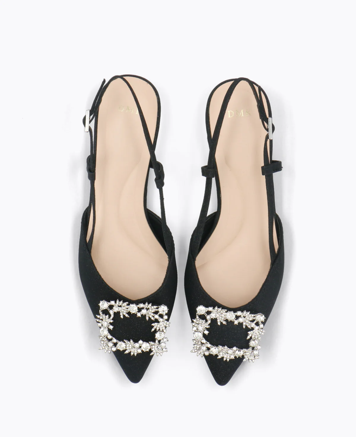 Leona Slingback Flat Pumps - Black - Image 4