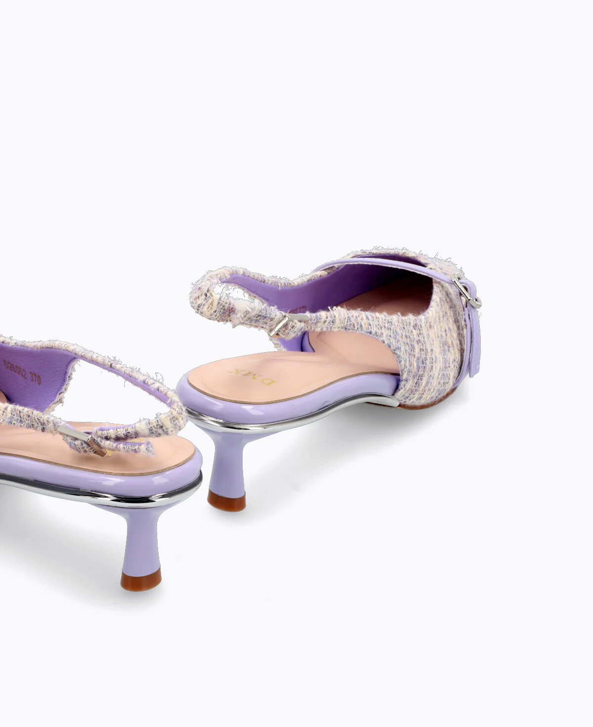 Mira Slingback Heel Pumps - Lilac - Image 3
