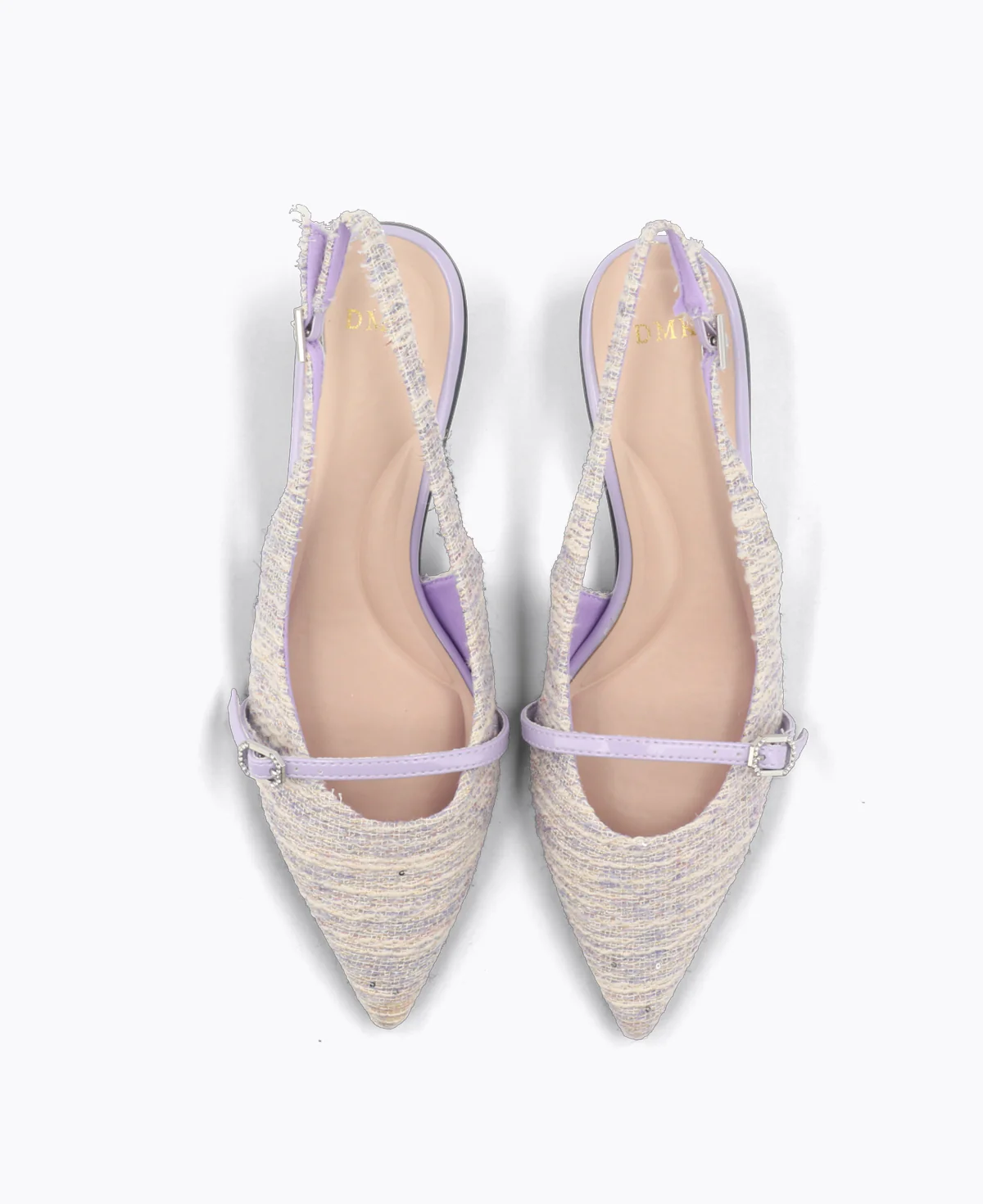 Mira Slingback Heel Pumps - Lilac - Image 4