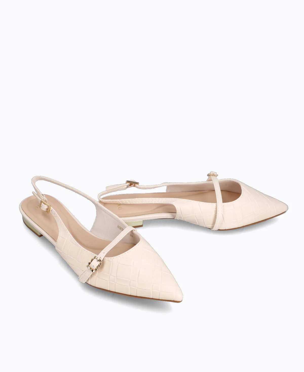 Raelyn Slingback Flat Pumps - Beige - Image 2