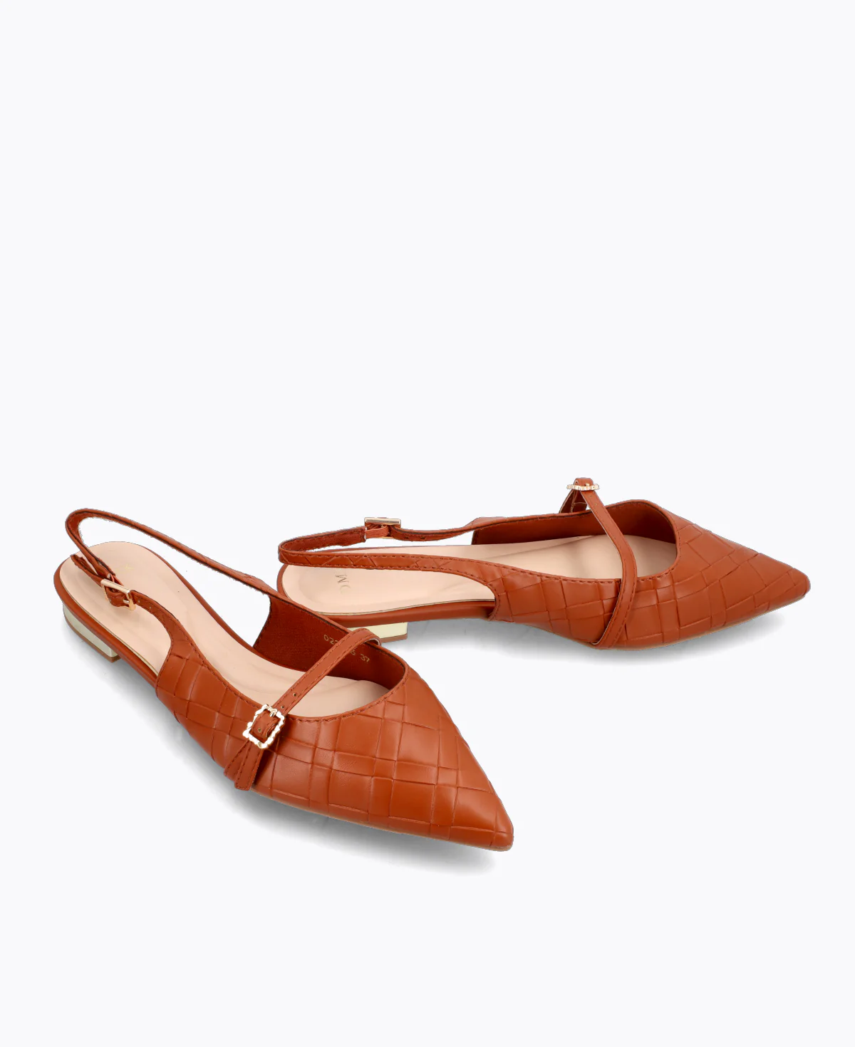 Raelyn Slingback Flat Pumps - Brown - Image 2