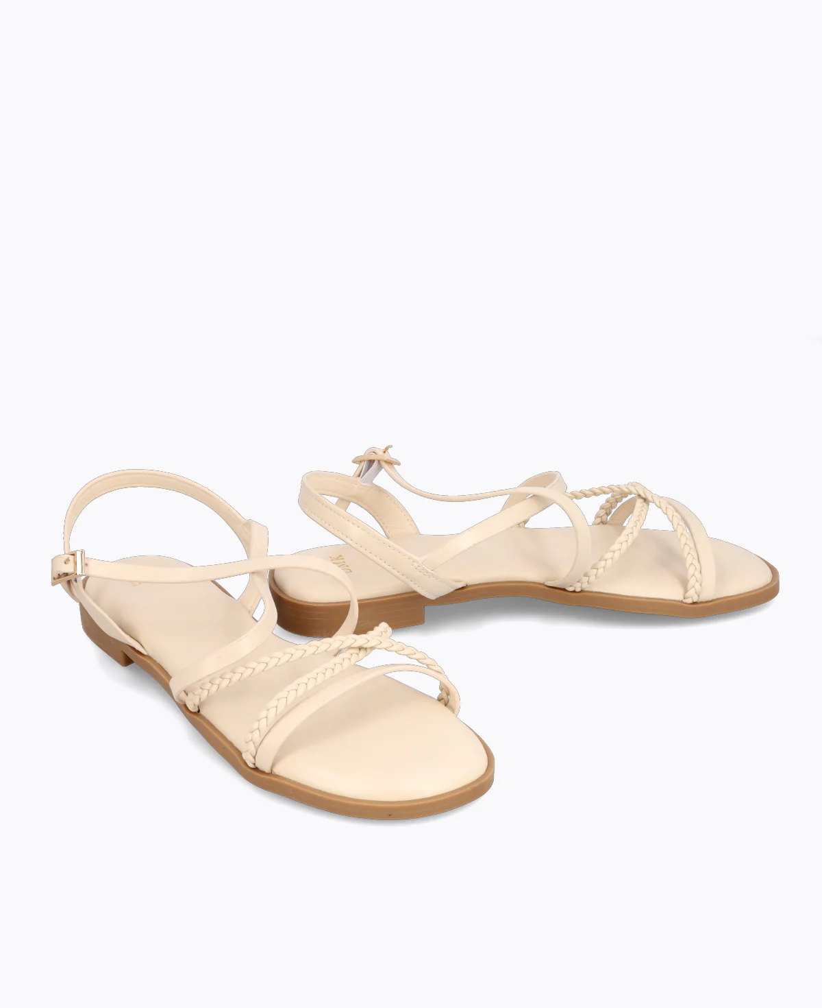 Zoey Flat Sandals - Beige - Image 2