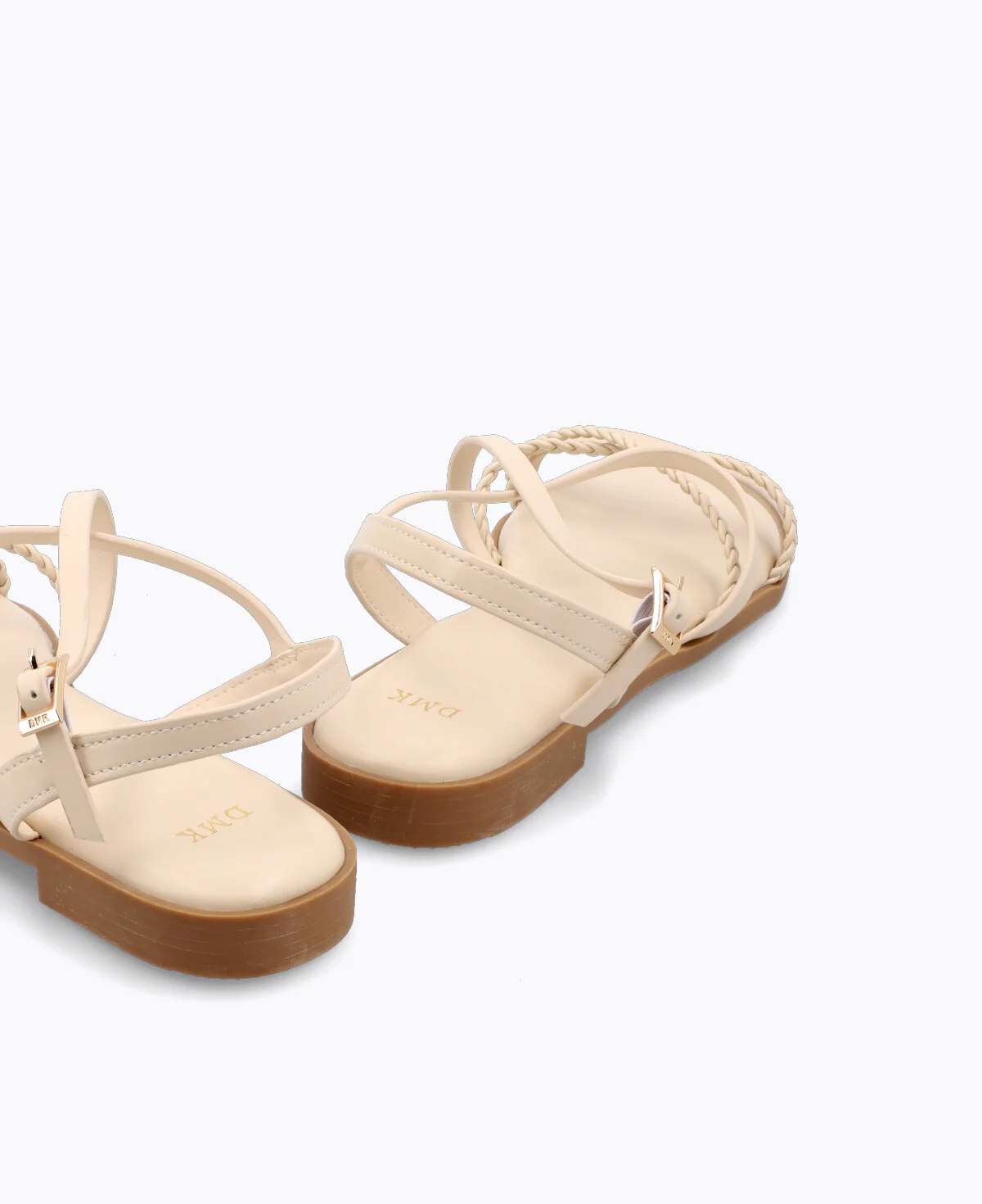 Zoey Flat Sandals - Beige - Image 3