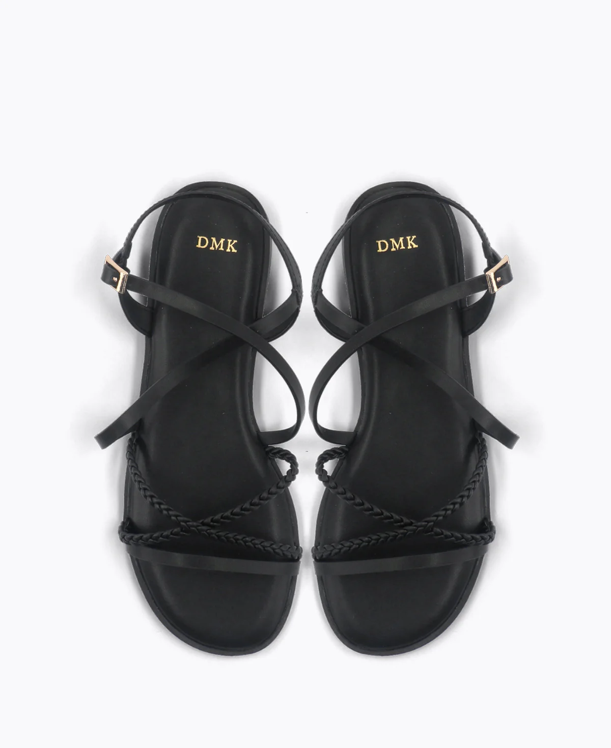 Zoey Flat Sandals - Black - Image 4